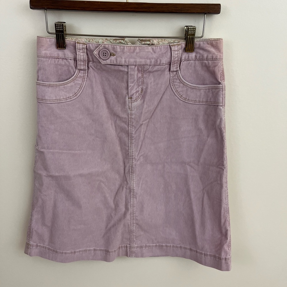 Gap Pink Corduroy Midi Skirt